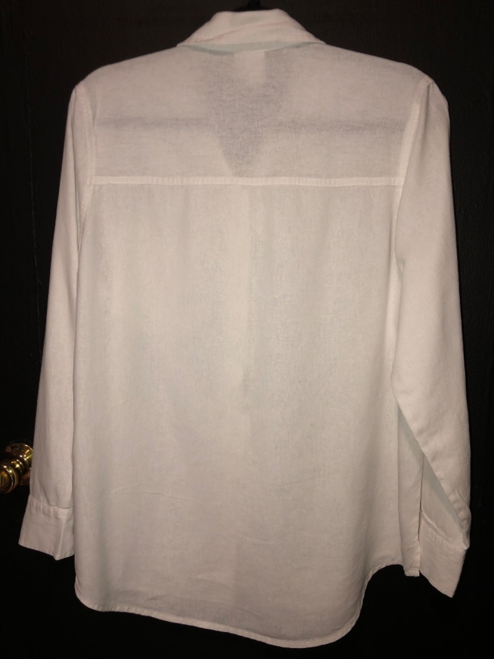 GAP 100% LINEN EASY SHIRT WHITE BUTTON DOWN - M - Picture 3 of 4